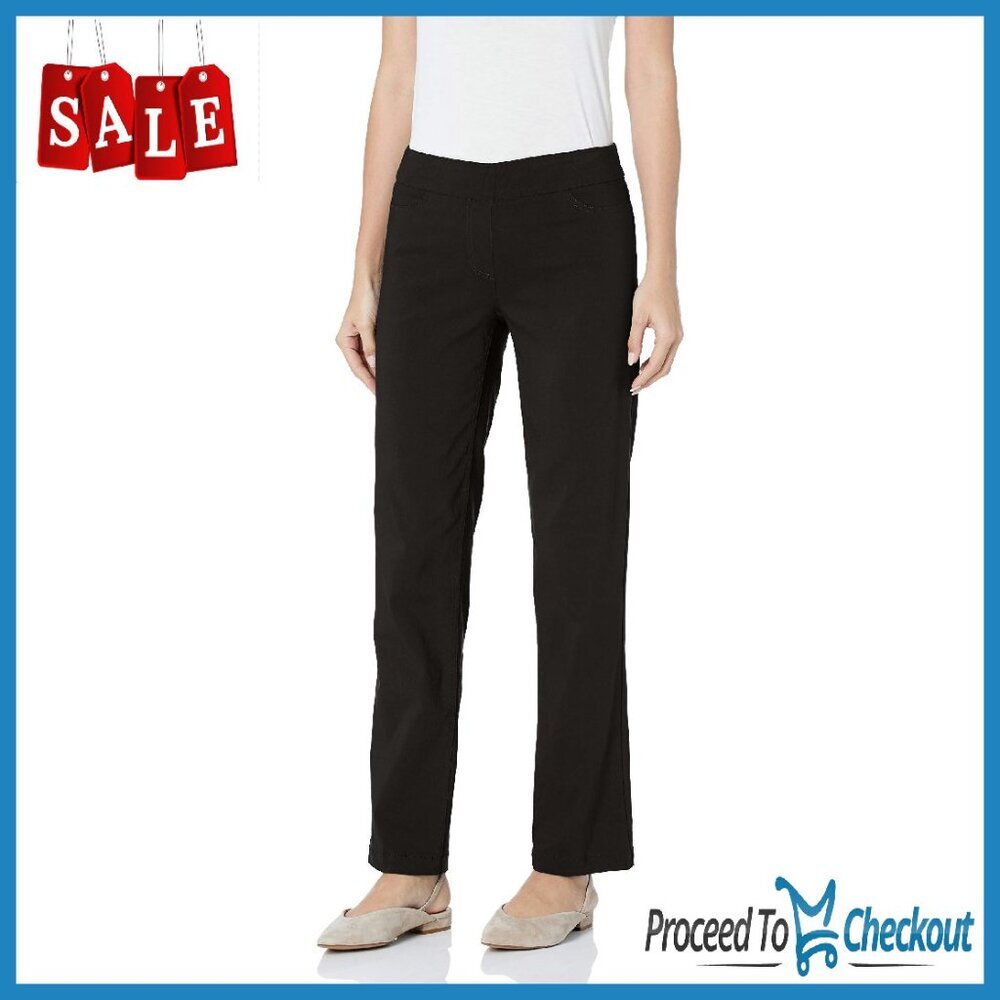 Women's Pull-On Tummy Control Pants Relaxed Leg Comfort Fit